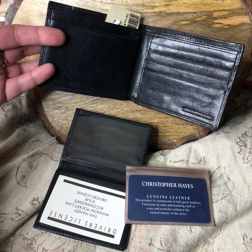 Christopher Hayes WALLET Card Holder leathe $59NEW